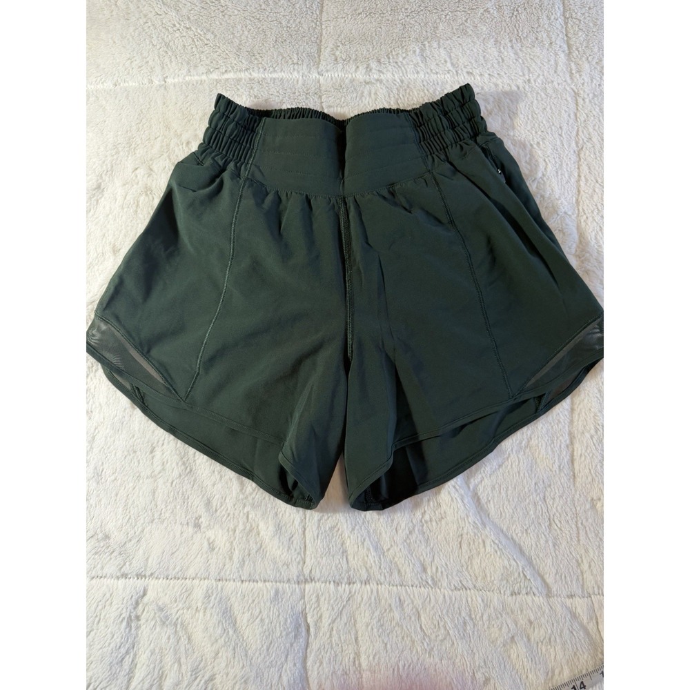 Lululemon Hotty Hot Shorts 4" Long Deep Forrest Green Size 2‎